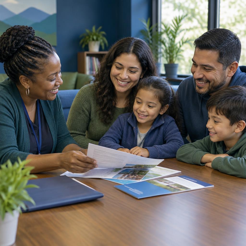 A family in a Dream Savers advocacy session
